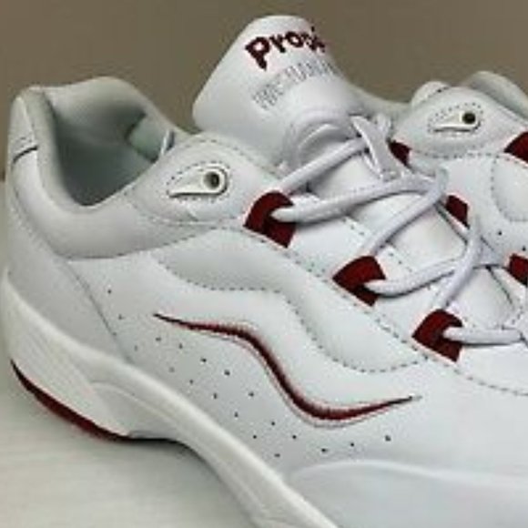 PROPET WOMEN’S TIDEWATER WHITE GENUINE LEATHER WALKING SHOES - Picture 4 of 8